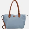 Shoppers^Charm London Buckingham shopper L staalblauw