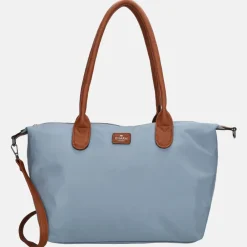 Shoppers^Charm London Buckingham shopper L staalblauw