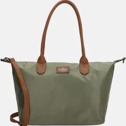 Shoppers^Charm London Buckingham shopper L olijfgroen