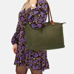 Schoolhandtassen | Dames Laptoptassen^Charm London Buckingham shopper met 15.6 inch laptopvak L olijfgroen