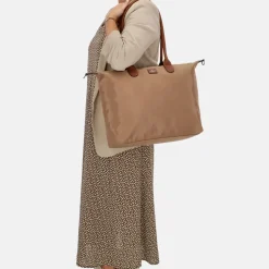 Schoolhandtassen | Dames Laptoptassen^Charm London Buckingham shopper met 15.6 inch laptopvak L taupe