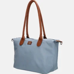 Shoppers^Charm London Buckingham shopper L staalblauw