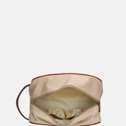 Toilettassen^Charm London Buckingham toilettas zand