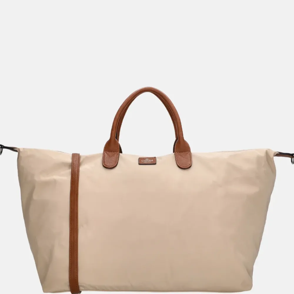 Handbagage Tassen | Weekendtassen^Charm London Buckingham weekendtas zand