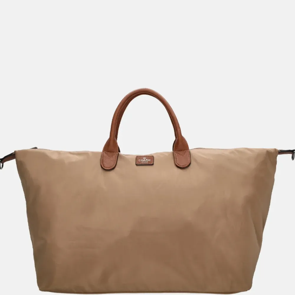Handbagage Tassen | Weekendtassen^Charm London Buckingham weekendtas taupe