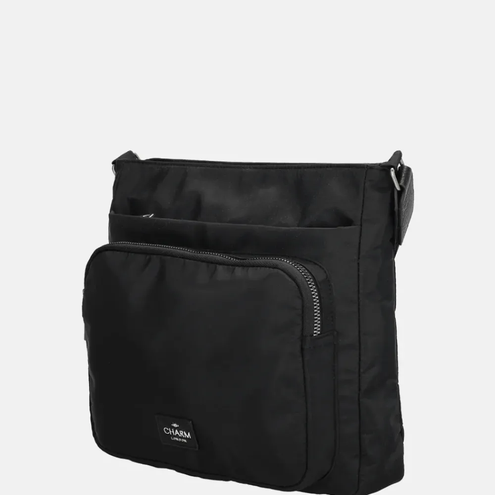Crossbody Tassen^Charm London crossbody tas zwart