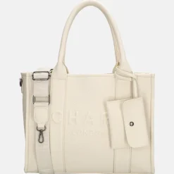 Shoppers^Charm London Debossed shopper M off white