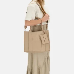 Shoppers^Charm London Debossed shopper M zand