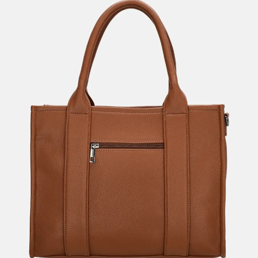 Shoppers^Charm London Debossed shopper M bruin