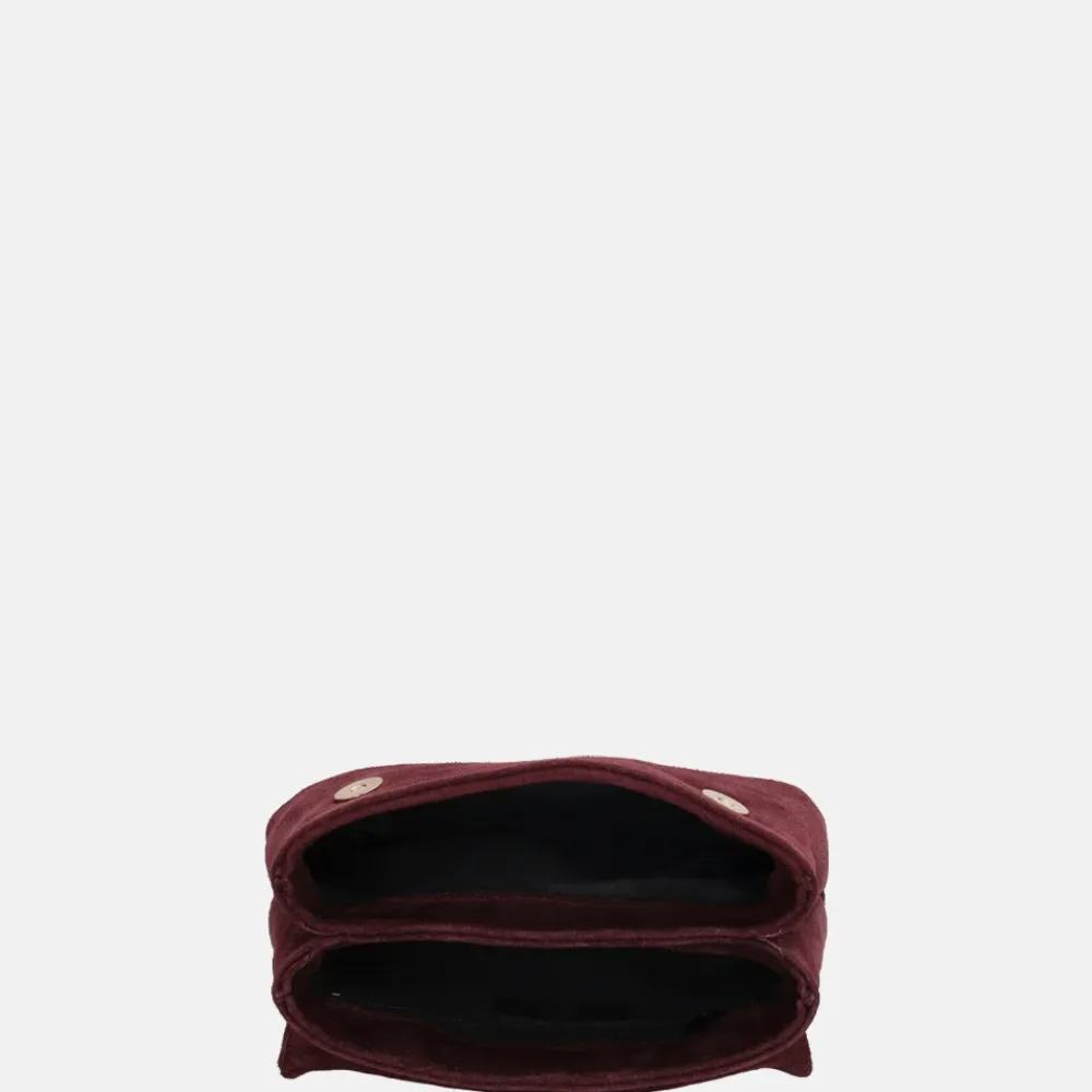 Crossbody Tassen^Charm London Elisa crossbody tas bordeaux rood