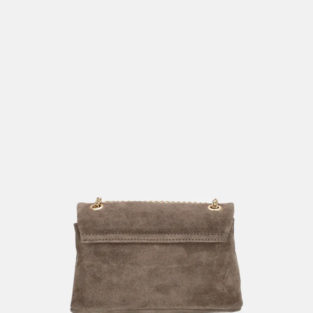 Crossbody Tassen^Charm London Elisa crossbody tas donkertaupe