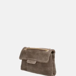 Crossbody Tassen^Charm London Elisa crossbody tas donkertaupe