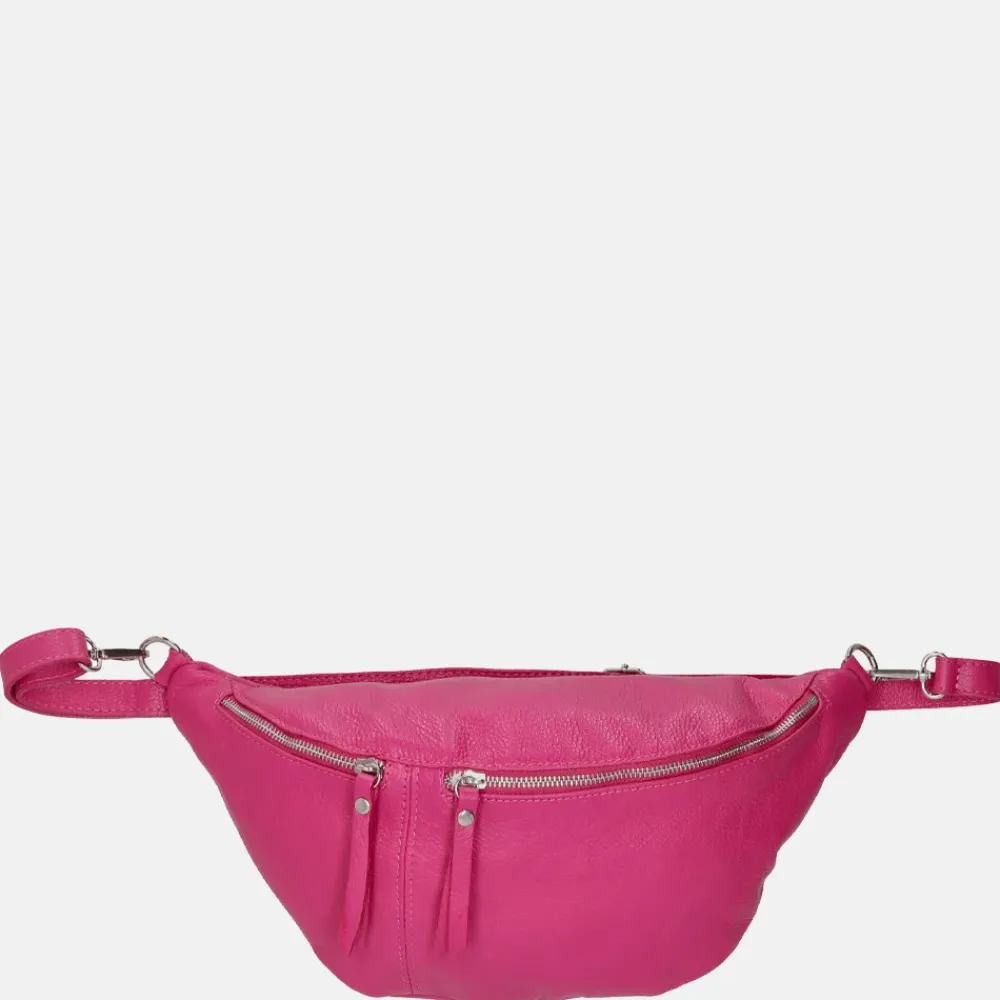 Schoudertassen^Charm London Elisa schoudertas fuchsia