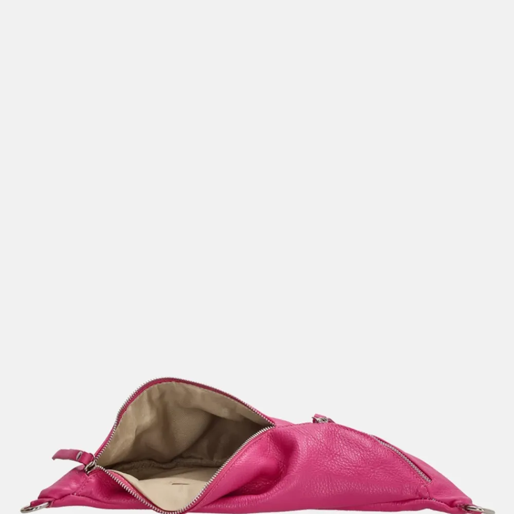 Schoudertassen^Charm London Elisa schoudertas fuchsia