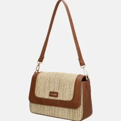 Crossbody Tassen^Charm London Hillingdon crossbody tas beige/cognac
