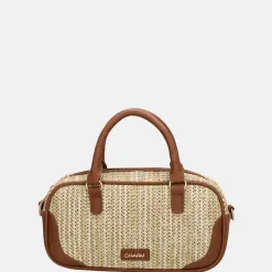 Handtassen^Charm London Hillingdon handtas beige/cognac