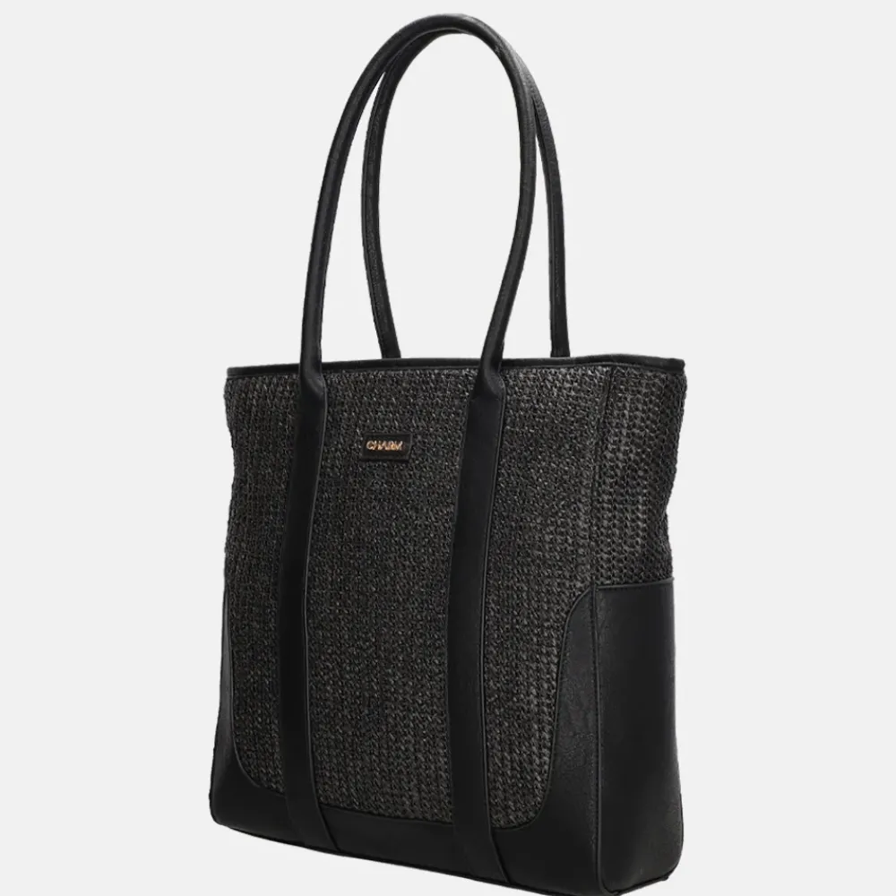 Shoppers^Charm London Hillingdon shopper zwart