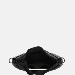 Schoudertassen^Charm London Kingsway schoudertas zwart