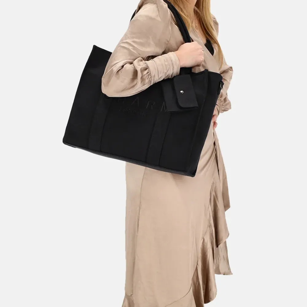Dames Laptoptassen^Charm London laptoptas 15 inch zwart