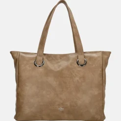 Schoolhandtassen | Dames Laptoptassen^Charm London Liberty shopper 15 inch taupe