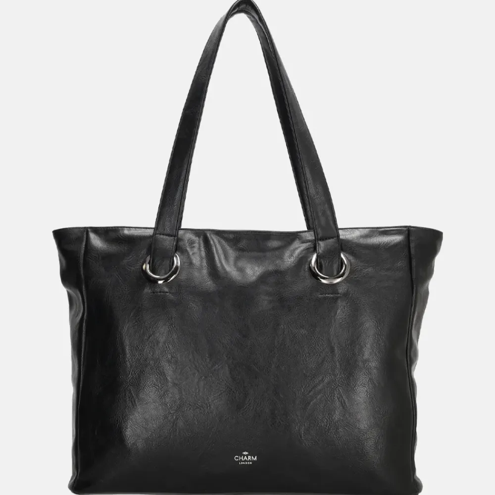 Schoolhandtassen | Dames Laptoptassen^Charm London Liberty shopper 15 inch zwart