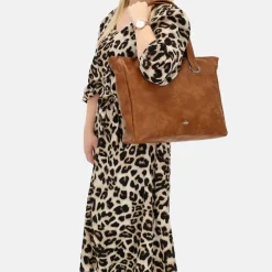 Schoolhandtassen | Dames Laptoptassen^Charm London Liberty shopper 15 inch bruin