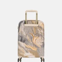 Handbagage Koffers^Charm London marble handbagage koffer 54 cm lichtgrijs