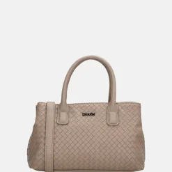 Handtassen^Charm London Maribello handtas S taupe
