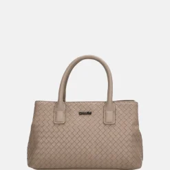 Handtassen^Charm London Maribello handtas S taupe