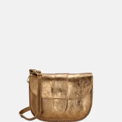 Crossbody Tassen^Charm London metallic crossbody tas brons