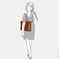 Schoolhandtassen | Dames Laptoptassen^Charm London Midwood shopper 15.6 inch cognac