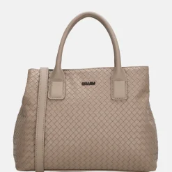 Handtassen^Charm London Mirabello handtas M taupe
