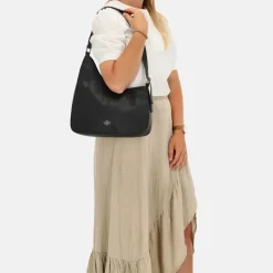 Schoudertassen^Charm London Mondmarte schoudertas zwart