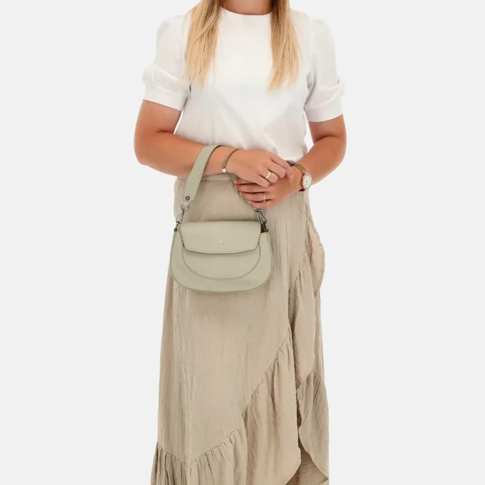 Crossbody Tassen^Charm London Montmartre crossbody tas lichtgroen