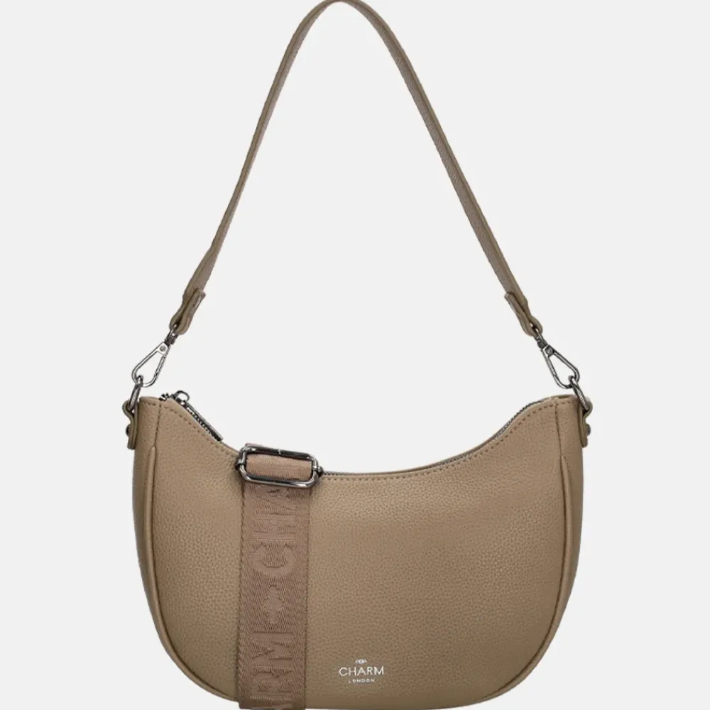 Schoudertassen^Charm London Montmartre schoudertas taupe