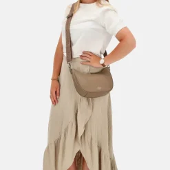 Schoudertassen^Charm London Montmartre schoudertas taupe