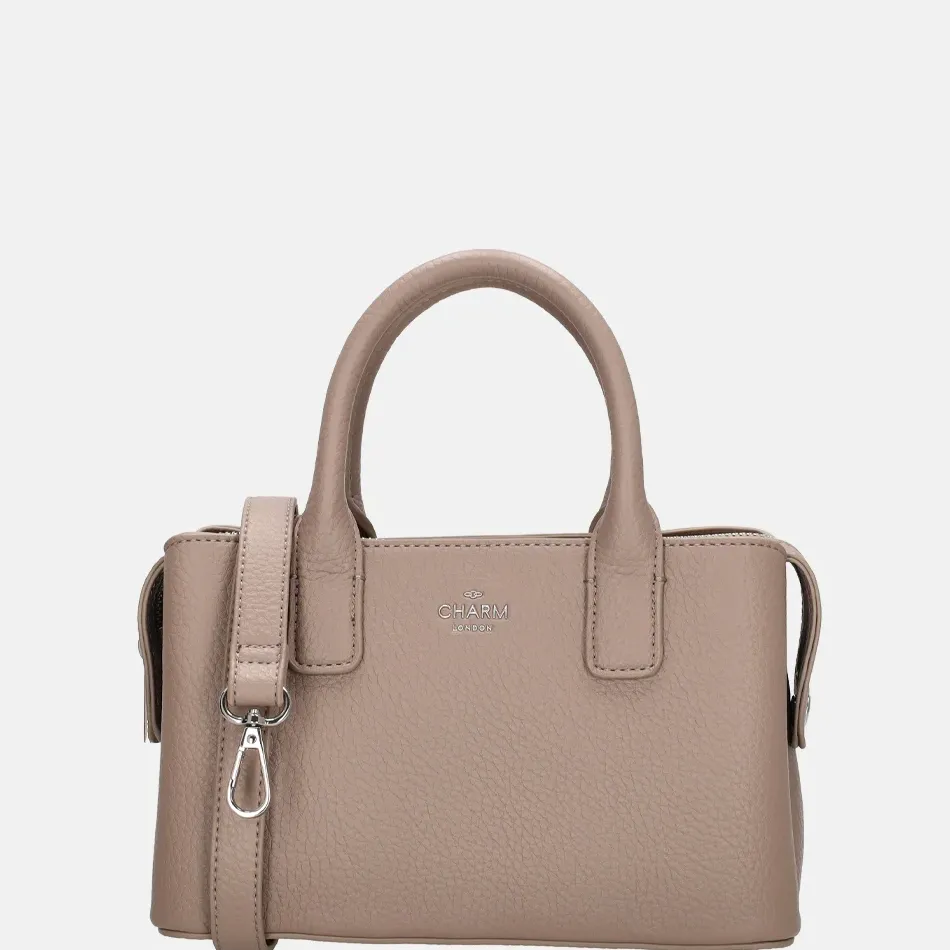 Handtassen^Charm London Muggiano handtas S lichttaupe