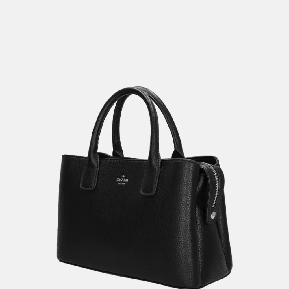 Handtassen^Charm London Muggiano handtas M zwart