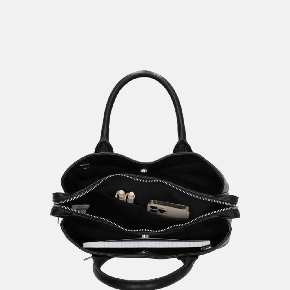 Handtassen^Charm London Muggiano handtas M zwart