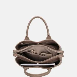 Handtassen^Charm London Muggiano handtas M lichttaupe