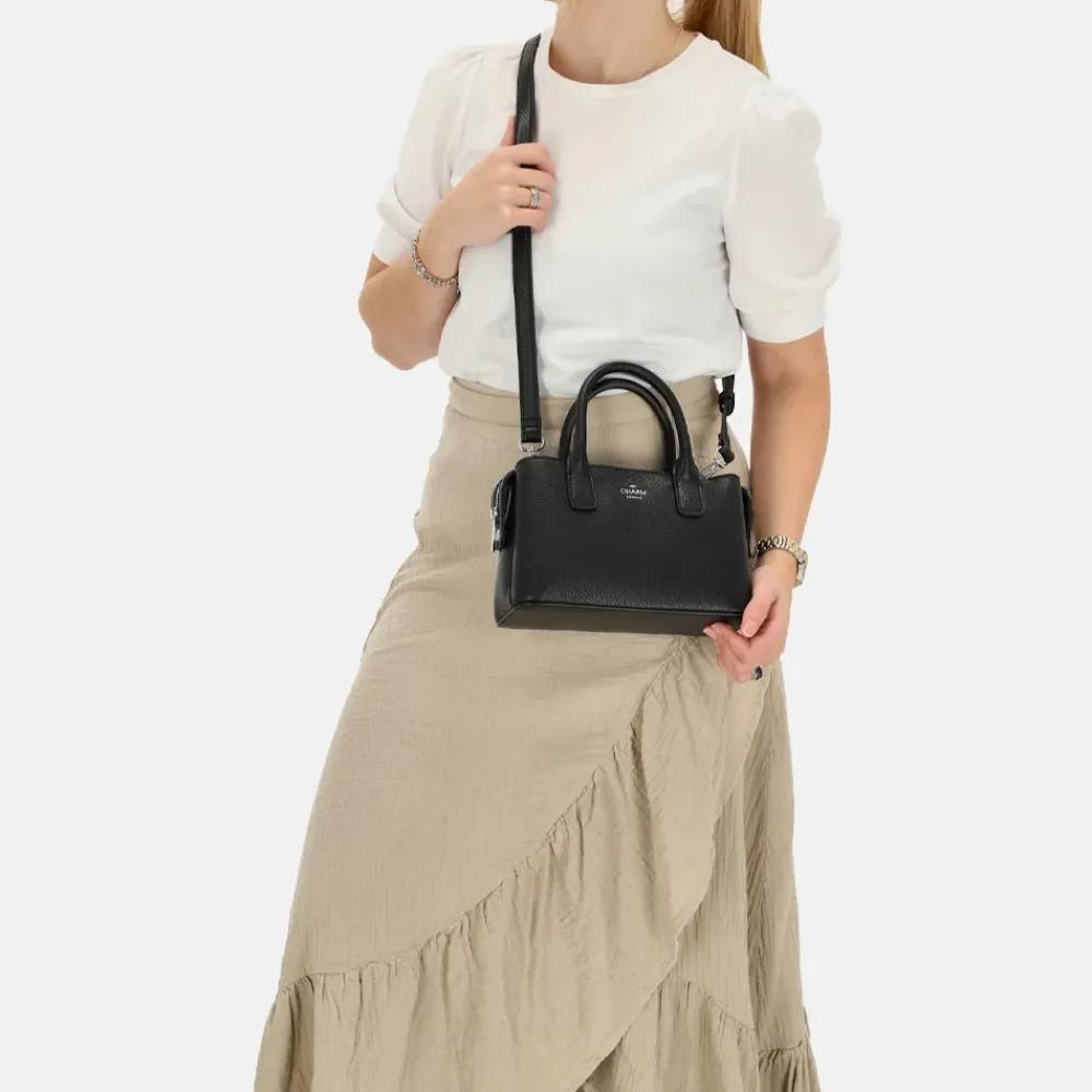 Handtassen^Charm London Muggiano handtas S zwart