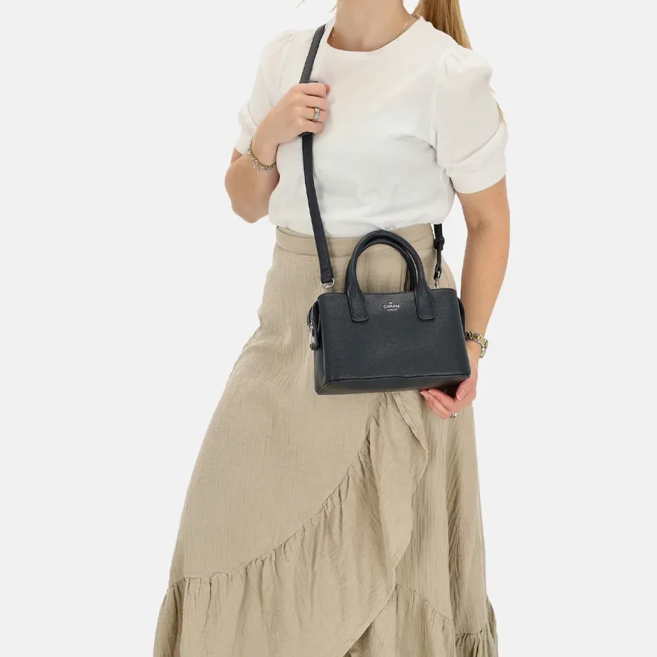 Handtassen^Charm London Muggiano handtas S navy