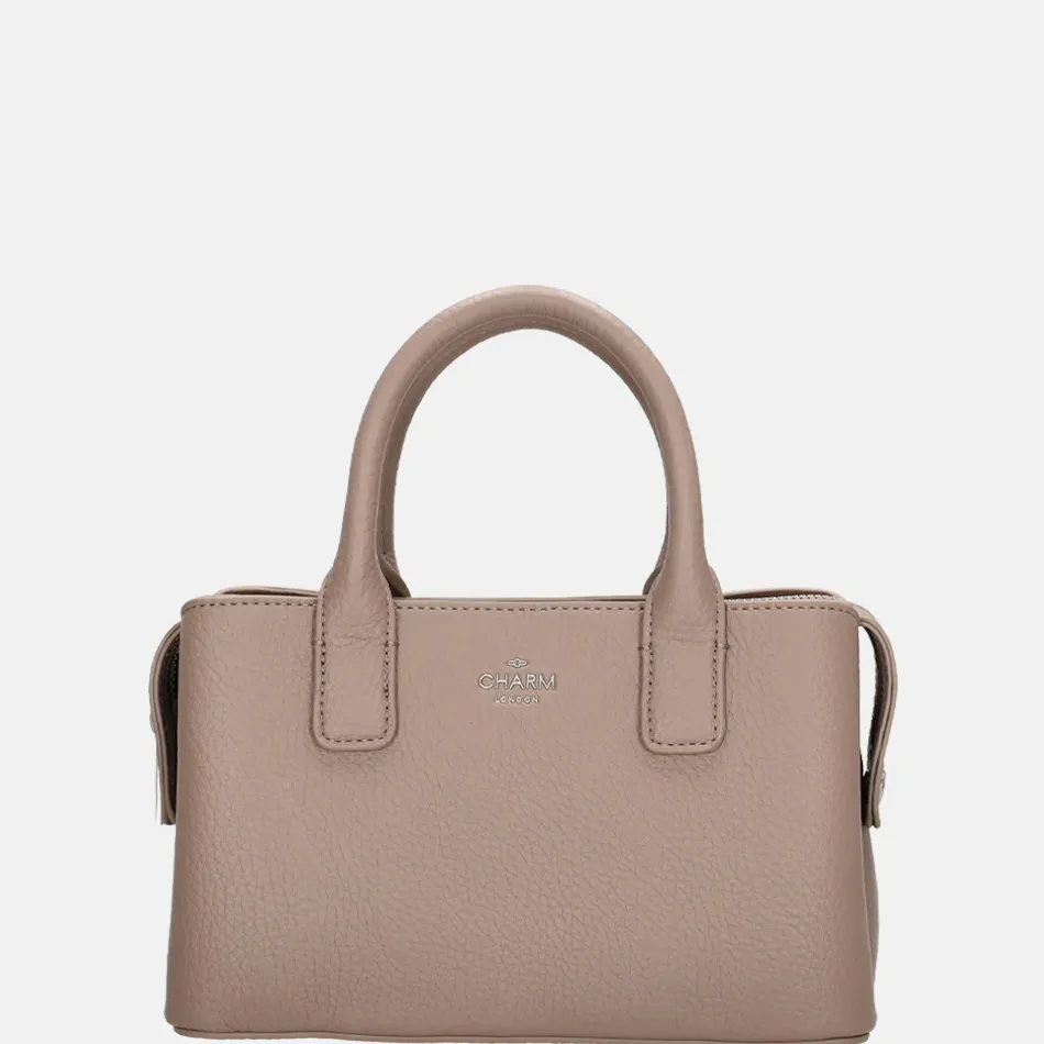Handtassen^Charm London Muggiano handtas S lichttaupe