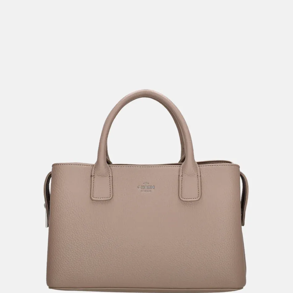 Handtassen^Charm London Muggiano handtas M lichttaupe