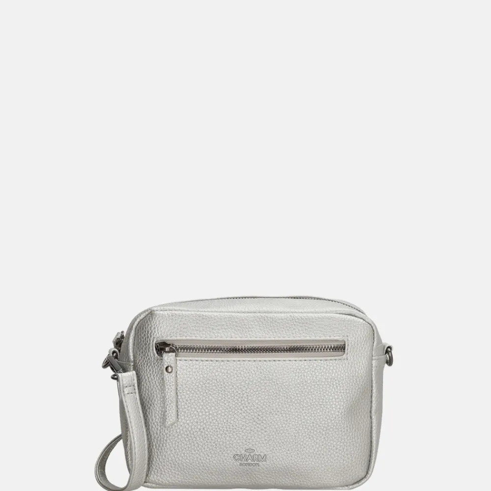 Crossbody Tassen^Charm London New York crossbody tas S silver