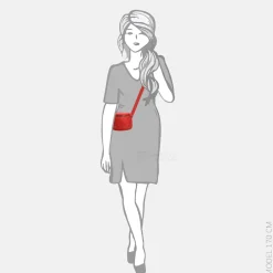 Crossbody Tassen^Charm London New York crossbody tas rood