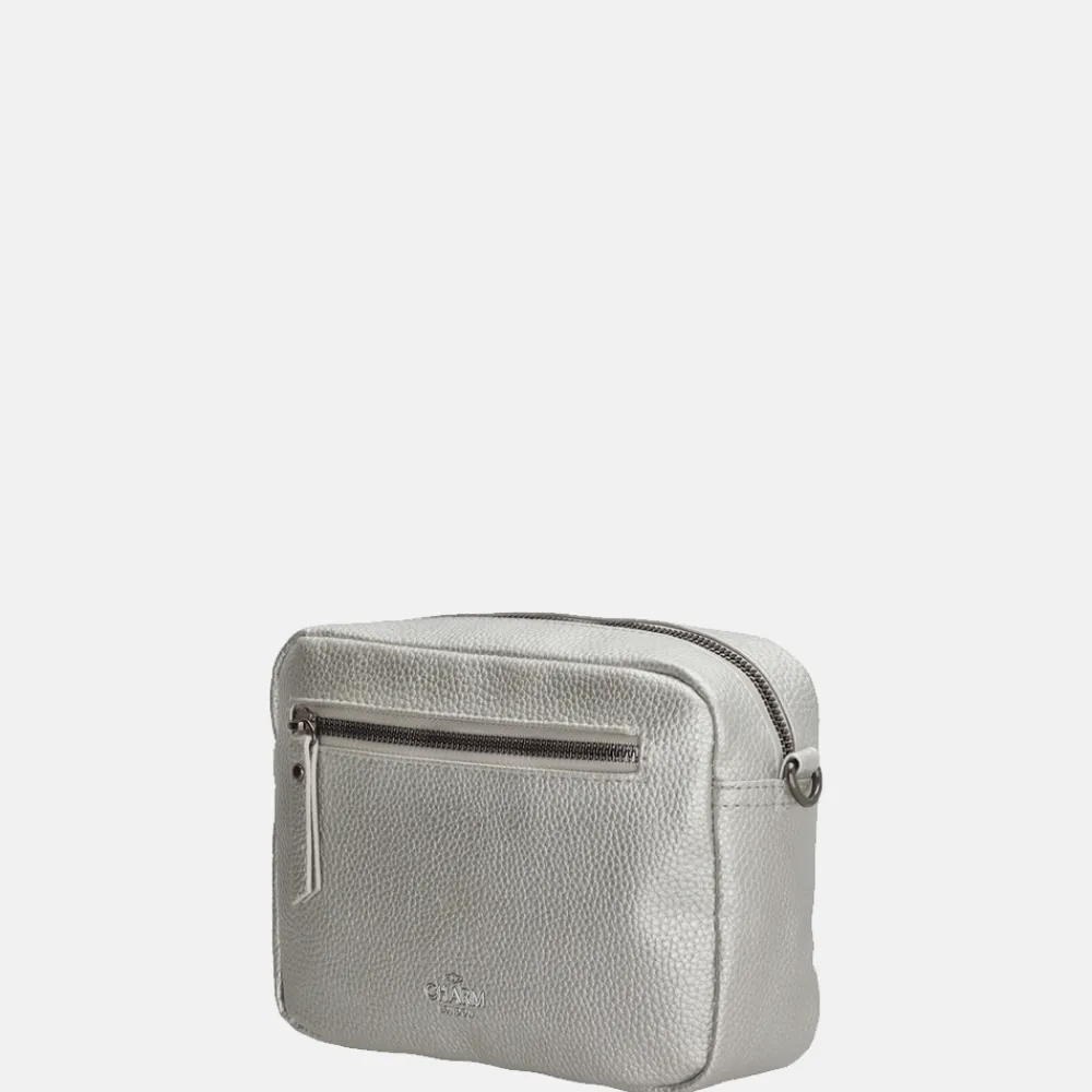 Crossbody Tassen^Charm London New York crossbody tas S silver