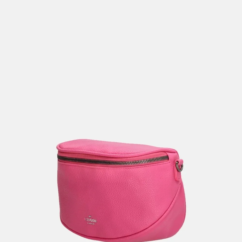 Crossbody Tassen^Charm London New York crossbody tas fuchsia