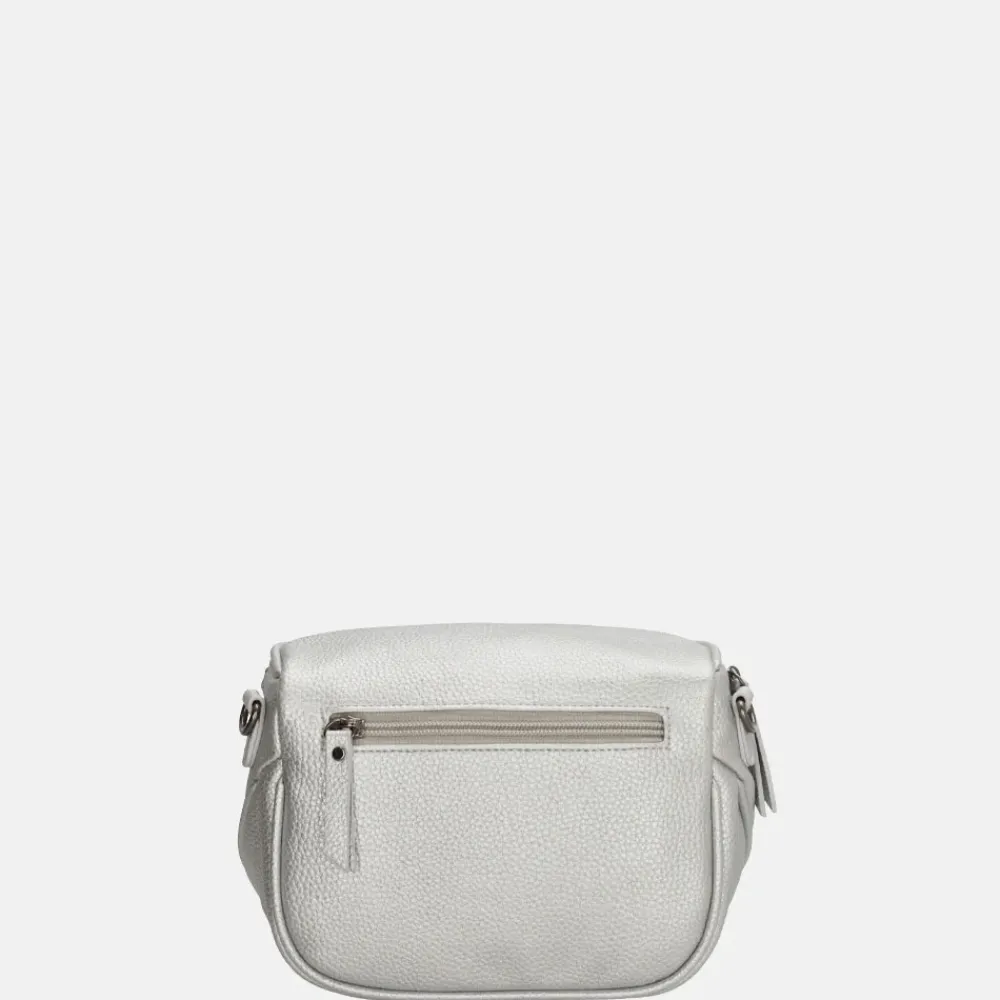 Crossbody Tassen^Charm London New York crossbody tas silver