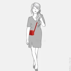 Crossbody Tassen^Charm London New York crossbody tas rood